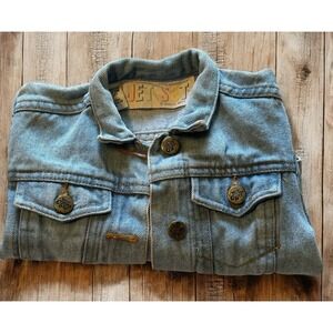 Vintage Denim Jean Jacket Toddler Size 2T Hong Kong